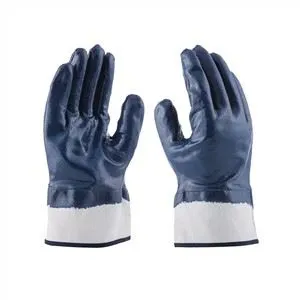 Modré nitrilové rukavice